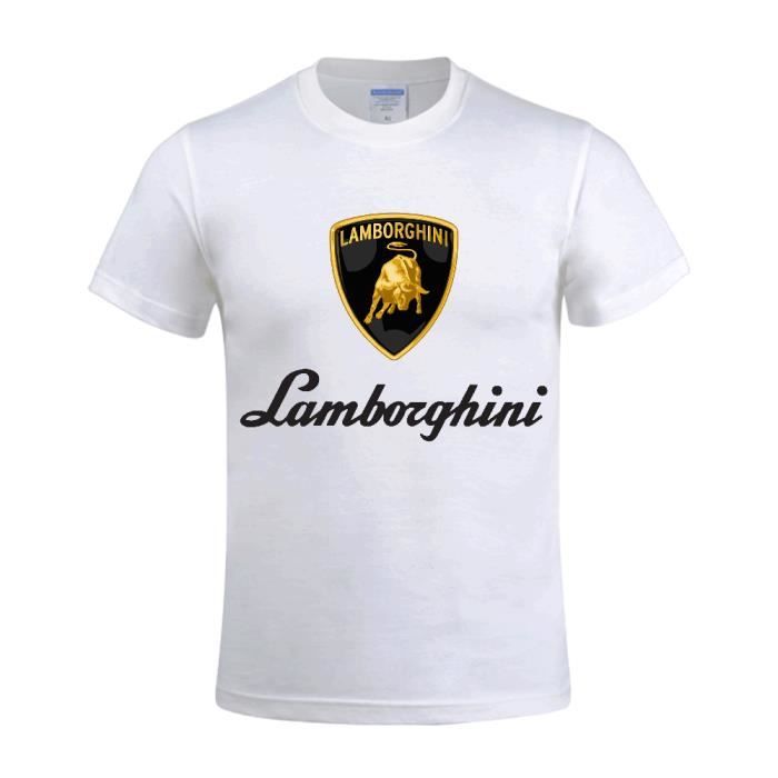 Tee-Shirt Vintage Homme Lamborghini Auto logo - Manches ...