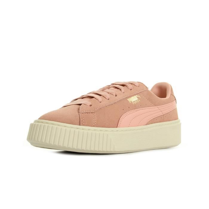 puma suede platform core noir
