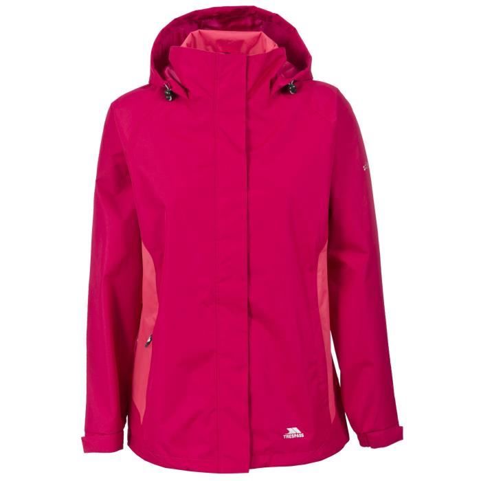 Veste Imperméable Légère Trespass Packup Femme - Pliable Dans Sa Pochette, Capuche Ajustable, Idéale Pluie & Randonnée