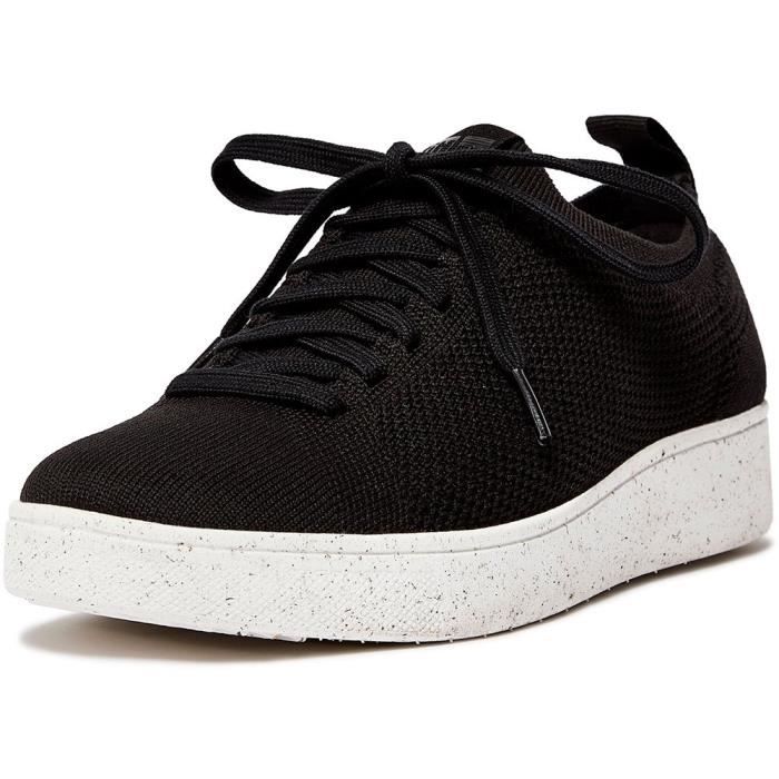 FitFlop Baskets Rally - FITFLOP - Noir - Mixte - Polyester - Plat - Lacets