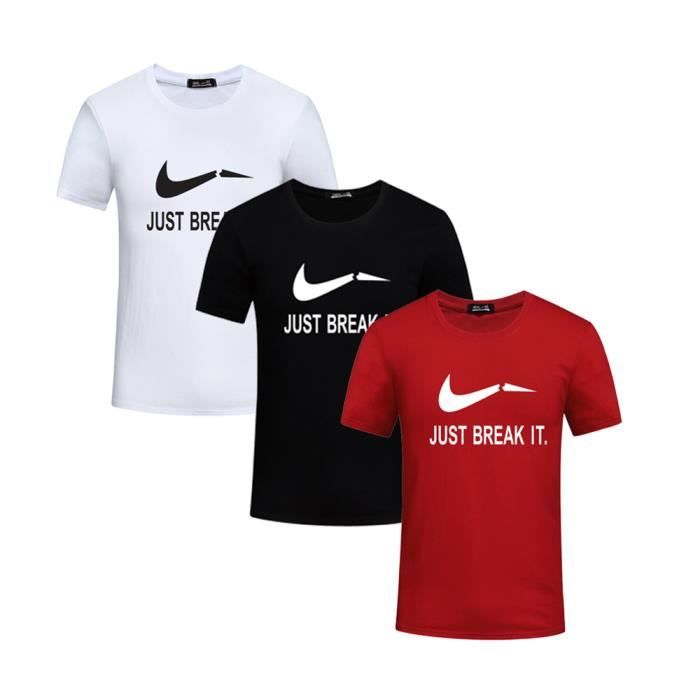 T Shirt Lot De 3 T Shirt Homme Tee Shirt Coton Manches Courte Couleur Noir Talscale