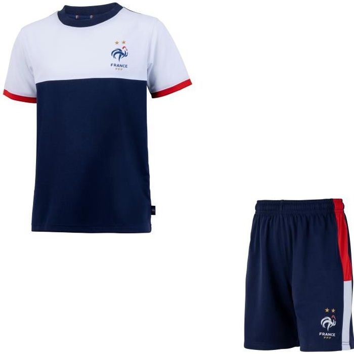 Maillot short enfant FFF - Collection officielle Equipe de France de  Football - Cdiscount Sport