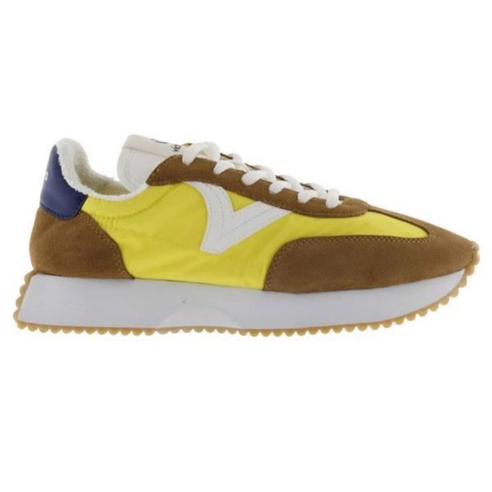 Victoria Baskets - VICTORIA - Cosmos - Jaune - Homme - Lacets - Plat