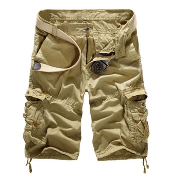 Bermuda Militaire Armée Autrichienne - Vert Olive - Taille 44 - Homme - Occasion