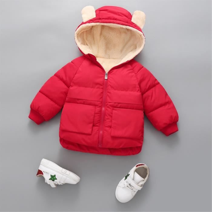 Doudoune Enfant Rouge - FUNMOON - Mat?�riaux de qualit?� - Fermeture ?� glissi?�re Rouge - Cdiscount 