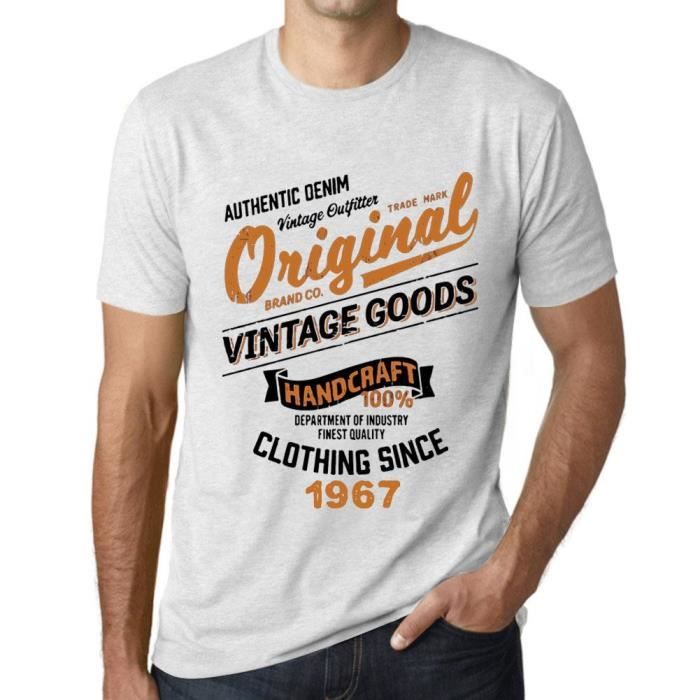 Homme Tee-Shirt Des Vêtements Vintage Originaux Depuis 1967 – Original Vintage Clothing Since 1967 – 56 Ans T-Shirt Cadeau 56e