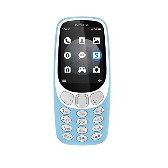 Téléphone portable Nokia 3310 Bleu - GSM - Monobloc - 2,4\