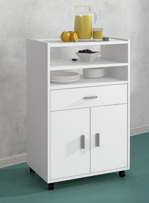 meuble bas de cuisine coloris blanc - longueur 59 x profondeur 39.6 x hauteur 92 cm