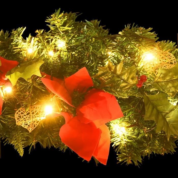 Guirlande Décorative Rose Effet Métal 2 Mètres - Pour Sapin De Noël, Mariage, Fêtes, Intérieur/extérieur - 3