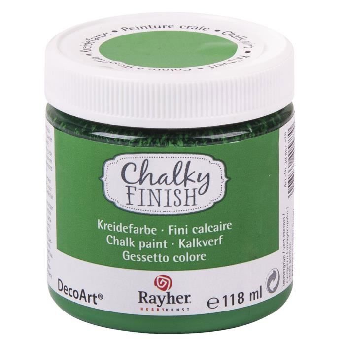 Peinture craie (Chalky Finish) - Vert éternel - 118 ml - Rayher