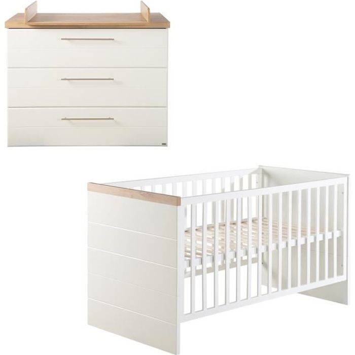Roba Chambre Bebe Duo Nele Lit 70x140 Cm Commode A Langer Cdiscount Puericulture Eveil Bebe