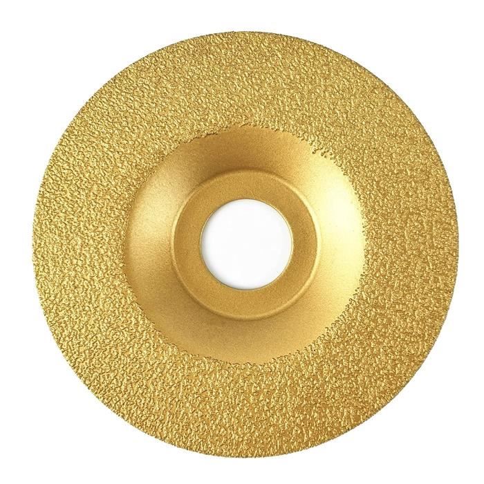 Disque Diamant Brasé Sous Vide 75mm - Pour Meulage Marbre, Granit, Béton, Ouverture 20mm, Plusieurs épaisseurs Dispo