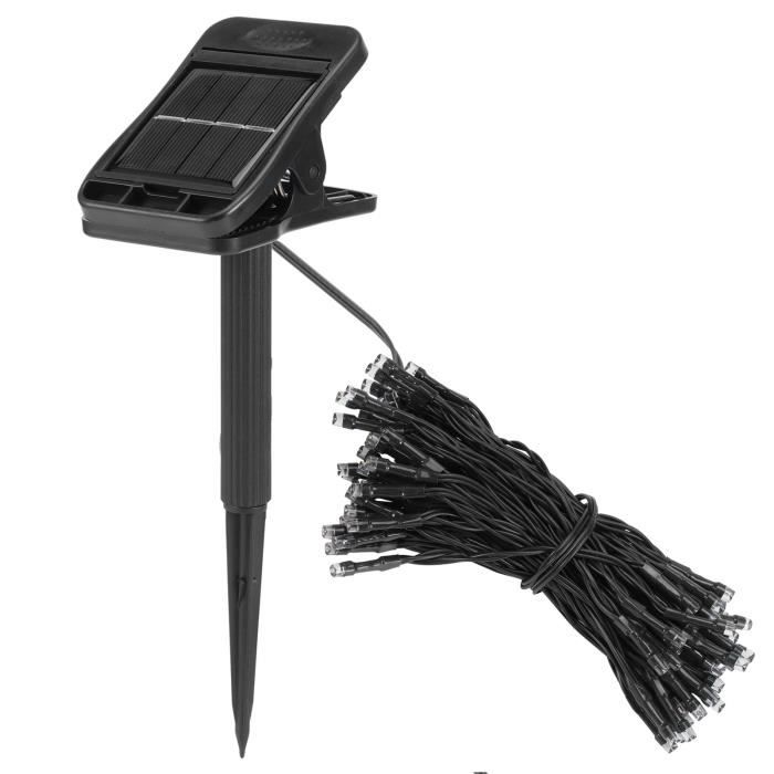 HIQE-FL Guirlande Solaire Fleurs De Cerisier 14m - 120 LED - 8 Modes IP65 - Extérieur Jardin