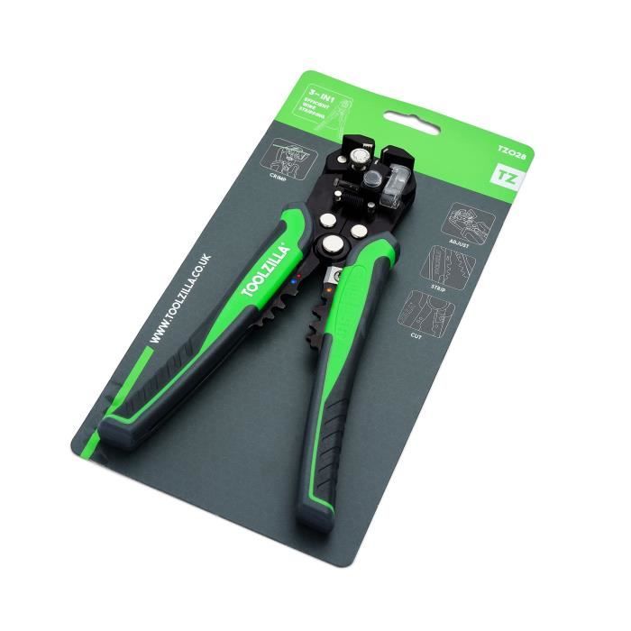 18,5cm Pince à Dénuder Polyvalente, Coupe-Fil 4 en 1 Pince à Dénuder