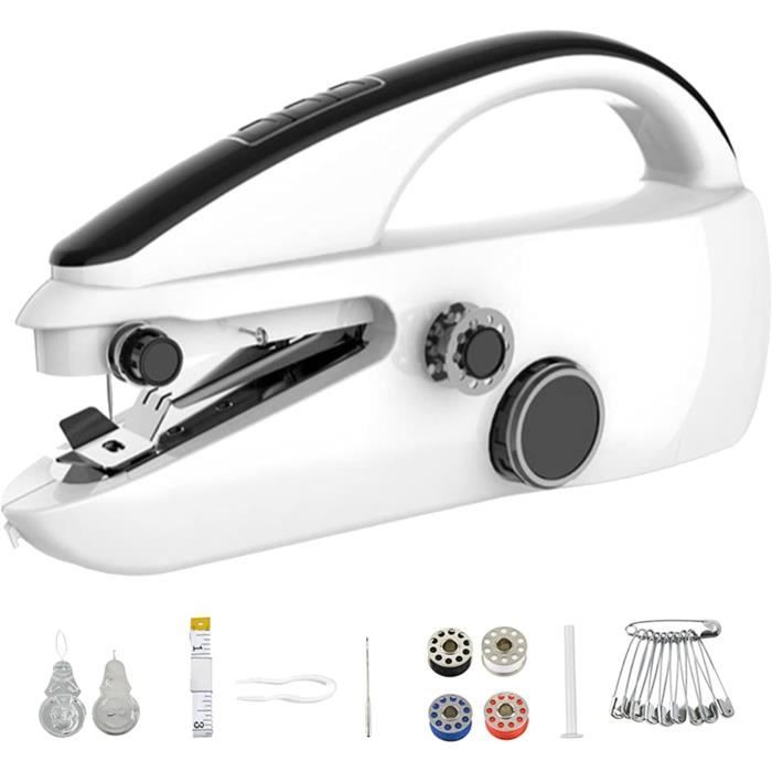 Machine à Coudre Débutant MARIG FHSM-505 - 12 Points, 52 Accessoires, Alimentation Piles Ou Secteur
