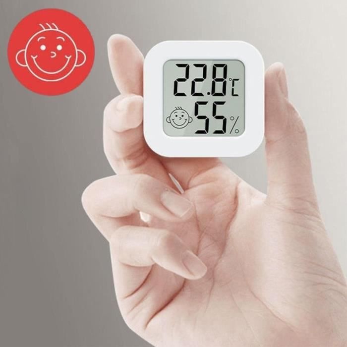 Thermometre Interieur Hygrometre, Thermomètre Chambre Bébé Lot De 2, Humidimetre Avec