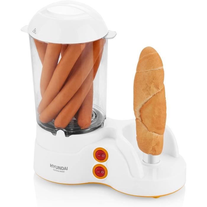 Machine à Hot-Dog HYUNDAI HDM 120 - Cuiseur Multifonction Pour Saucisses, Œufs Et Maïs Jusqu'à 12 Parts