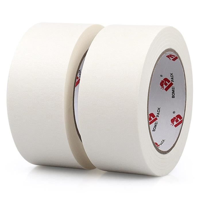 Ruban De Masquage Papier Crépon - Lot De 5 Rouleaux 2cm X 20m, Déchirable à La Main Pour Peinture Et Décoration