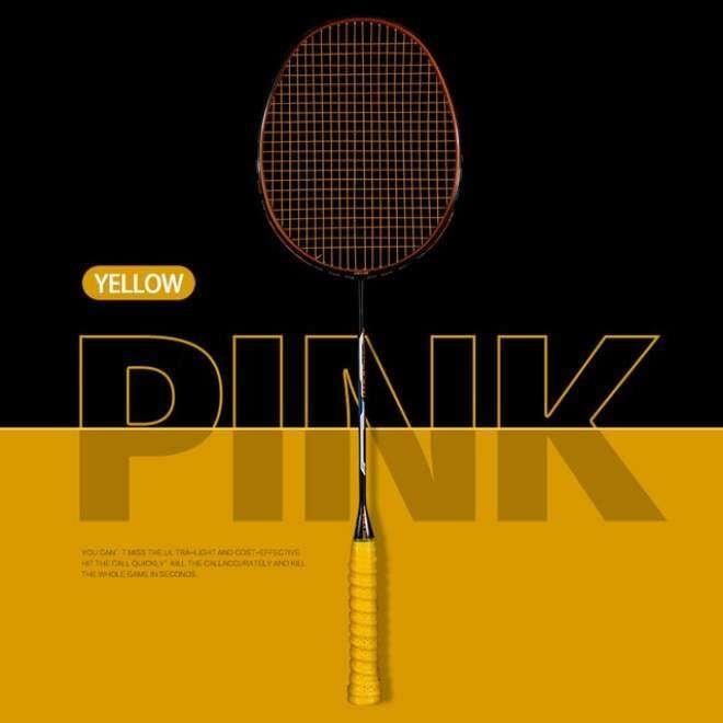 Raquette Ultralégère 60 G Professionnelle Ultralight 8U Carbone 60g - Professionnelle Avec Cordage 10,9-14,5kg Raquette Badminton