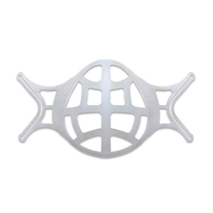 Support Intérieur Masque Silicone 3D – Adulte, Anti-Buée & Confort Respiratoire Réutilisable