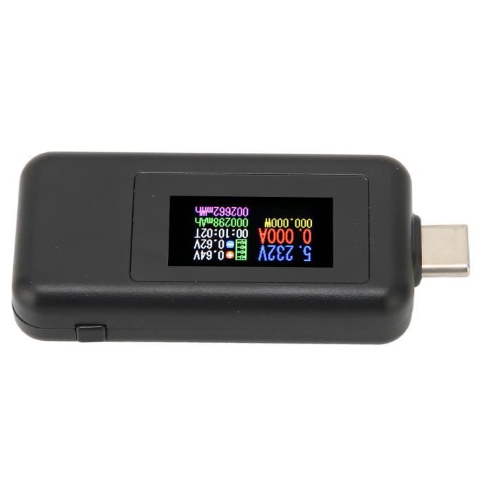 EJ.life testeur de chargeur USB LCD USB Détecteur Voltmètre Ampèremètre  Puissance Capacité Testeur Tension Courant Compteur - Cdiscount Bricolage