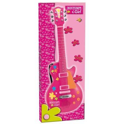 Guitare électronique BONTEMPI Rock Fille Enfant Rose