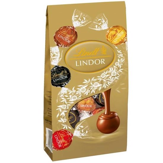 Lindt Lindor chocolat au lait, sac 137g, 12 pièces - Cdiscount Au quotidien