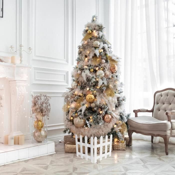 Clôture décorative de Noël en bois blanc pour jardin - Z1176 - Cdiscount  Jardin