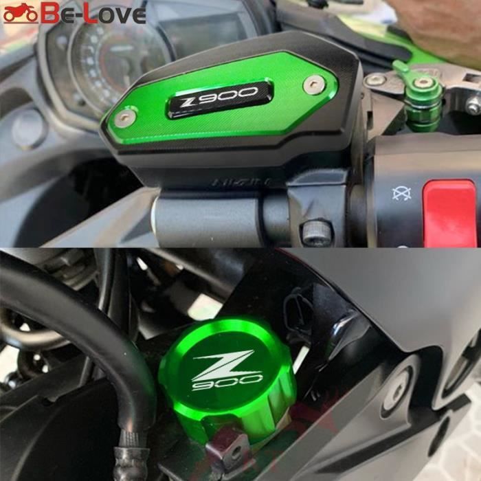 Autocollant pour bouchon de réservoir de carburant en Fiber de carbone,  pour Kawasaki Z900 Z400 Ninja 400 Nin