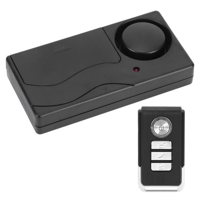 Alarme Maison 113dB 2 Pack - Antivol Capteur Vibration Étanche IP65 Alarme Vélo