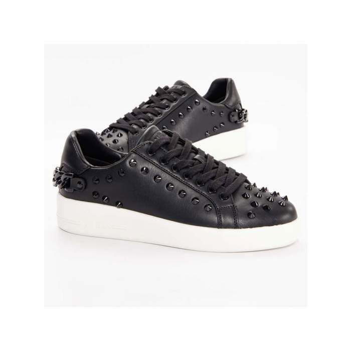 Basket - Guess - Femme - Calebb - Noir - Synthétique Noir - Cdiscount  Chaussures