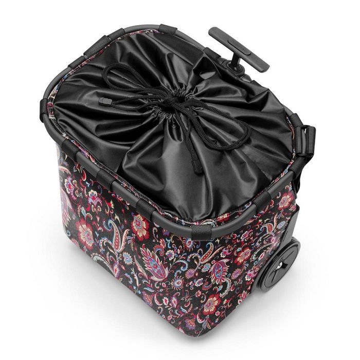 Cabas à Roulettes Reisenthel Carrycruiser 40L - Cadre Aluminium, Bretelle De Transport, Pochette Amovible - Polyester Déperlant, Twist Silver