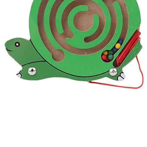 Jeu Labyrinthe Magnétique En Bois – 55 Perles, 20 Thèmes, Motricité Fine Dès 3 Ans