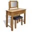 Tabouret De Toilette Design En Bois - 70x35x45 Cm - Chêne Sonoma - Pour Coiffeuse, Chambre Ou Salon