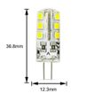 10 Package G4 Ampoule LED 3W LED Bulb Blanc Froid 24 SMD 2835LED 260LM Spot Ampoule Lampe DC12V Lumiere LED [Classe énergétique A+]-2