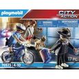 PLAYMOBIL - 70573 - Police Policière et voleur - Mixte - 4 ans - Multicolore - Playmobil City Action-2