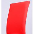1 PCS rouge élasticité hôtels revêtements informatiques Cuverture de Chaise Housse de Haute Qualité de la Spandex Polyester Souple A-2