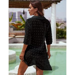 Robe De Plage Femme Cache-Maillot - Imprimé Été - Taille Élastique - Col V - Léger Et Respirant