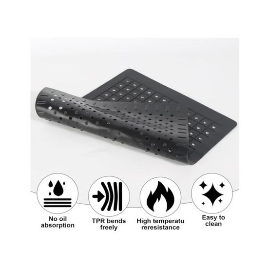 Lot De 2 Tapis D'évier Blancs, 31 X 26 Cm, Tapis De Séchage De