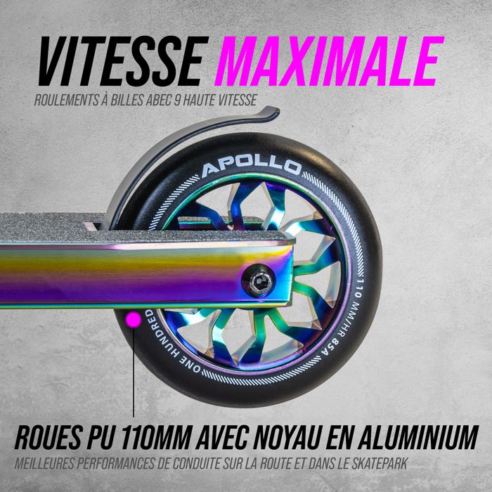 Trottinette Acrobatique Core CG1 – Plateau Alu 48x12,7 Cm, Roues 110 Mm, Poids 3,6 Kg, Débutant/intermédiaire