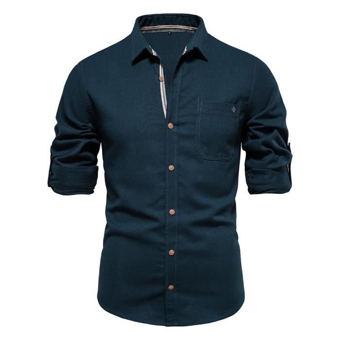 CHEMISIER BLOUSE Homme Classique Loisir simple Confortable Nouvelle Mode Vert3 Vert3 Cdiscount Pret a Porter