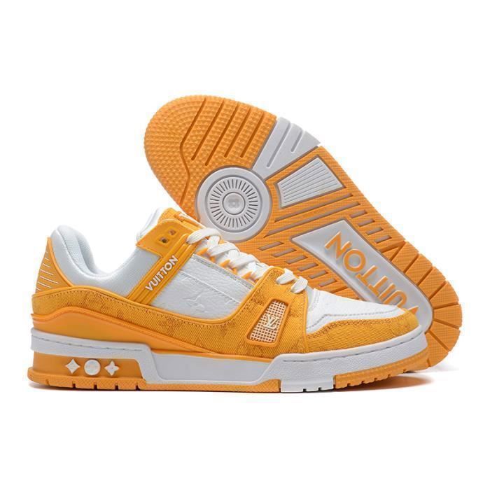 Basket louis sale vuitton homme orange