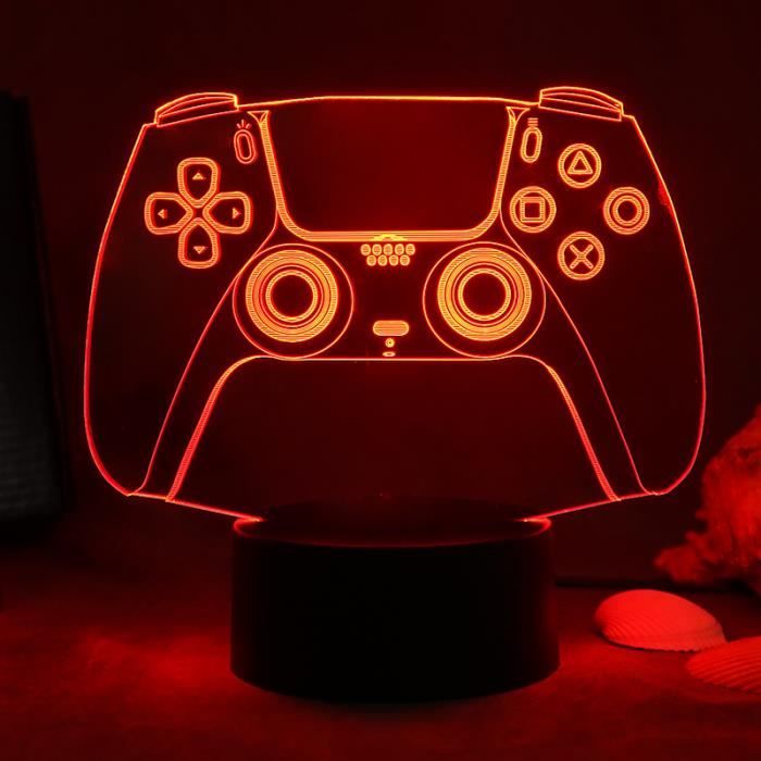 3D Lampe Gaming PS4 LED Gamer Lampe 16 Couleur, Decoration Anniversaire  Cadeau Noël pour Bébé Enfant Ado Femme Homme [Classe é[124] - Cdiscount  Maison