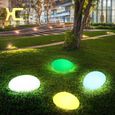 Lampadaire extérieur,Lampe décorative en forme de galets,Rechargeable,luminaire d'extérieur,idéal pour une pelouse,un - Colorful[F5]-3