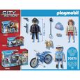 PLAYMOBIL - 70573 - Police Policière et voleur - Mixte - 4 ans - Multicolore - Playmobil City Action-3