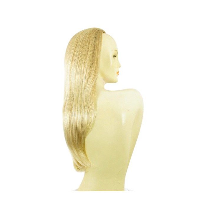 Demi-perruque Blonde Doré 62cm - Synthétique Raide - Neuf Avec étiquettes