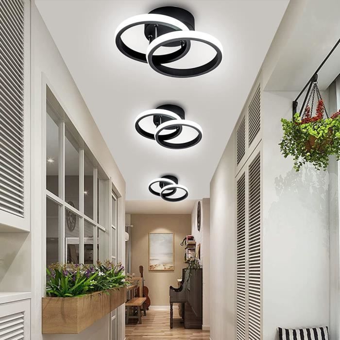 Plafonnier LED à détecteur de mouvement moderne 18W Blanc Froid Lampe de  Plafond avec activé par le mouvement pour escalier,couloir - Cdiscount  Maison