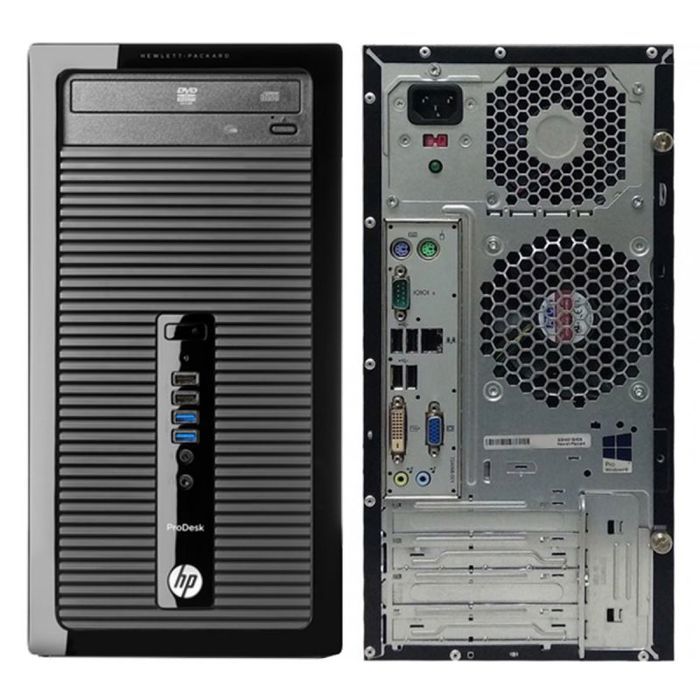 PC HP ProDesk 600 G1 Reconditionné - I3-4130, 16Go RAM, SSD 120Go, écran 19" Windows 10