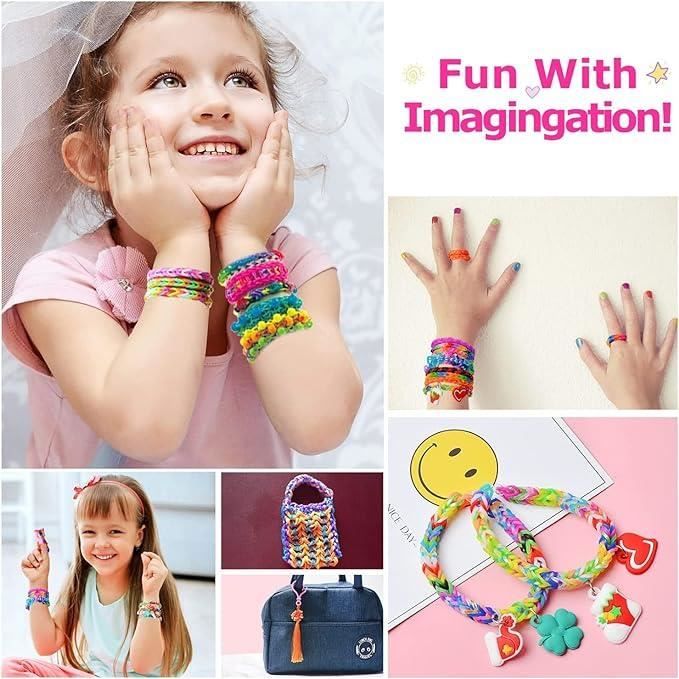 Bricolage Enfant Elastique Bracelet Kit, 5-12 Ans ,Perles Bracelet