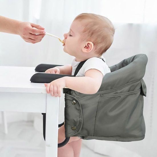 Chaise Bebe Voyage NAIZY Siège De Table Pour Enfant Pliable 30x24x31 Cm Poignée Antidérapante Poches De Rangement Jusqu'à 15 Kg- 6 à 36 Mois Chaise Voyage Bebe